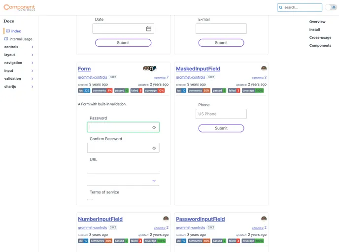 Grommet Controls screenshot