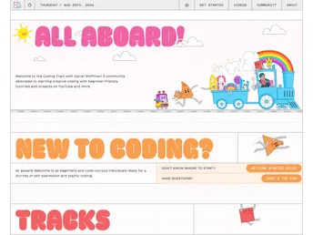 Thecodingtrain.com screenshot