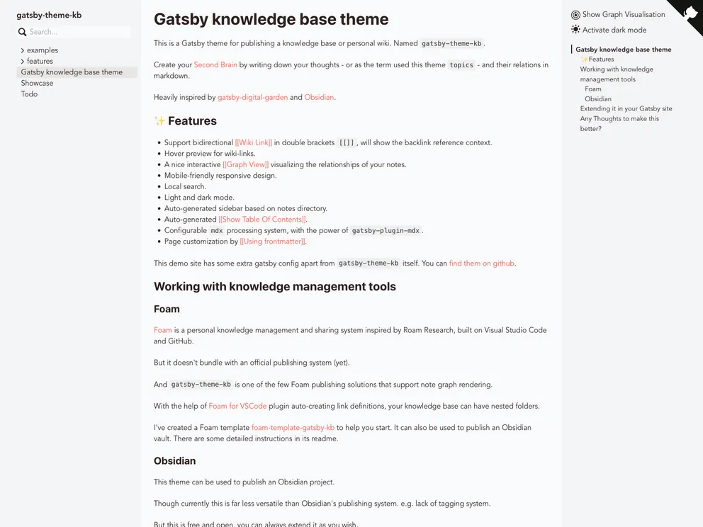 Gatsby Project Kb screenshot